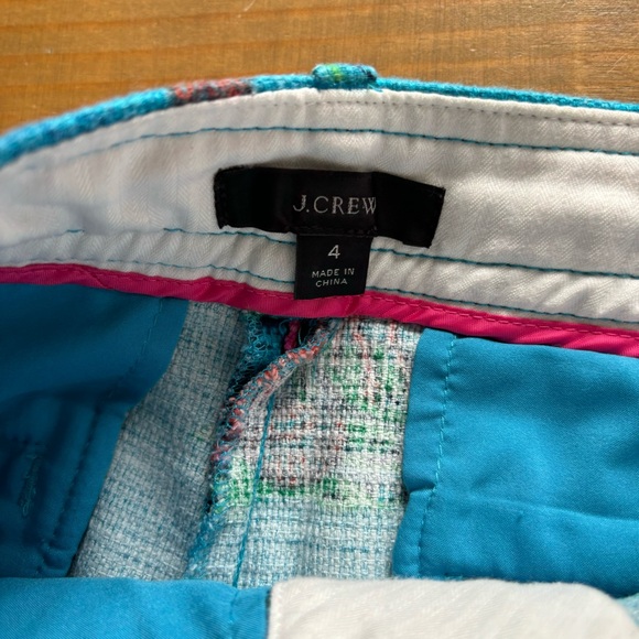 J.Crew Pleated Woven Shorts in Lobster Print Grasscloth-Women's 4 - Picture 2 of 4